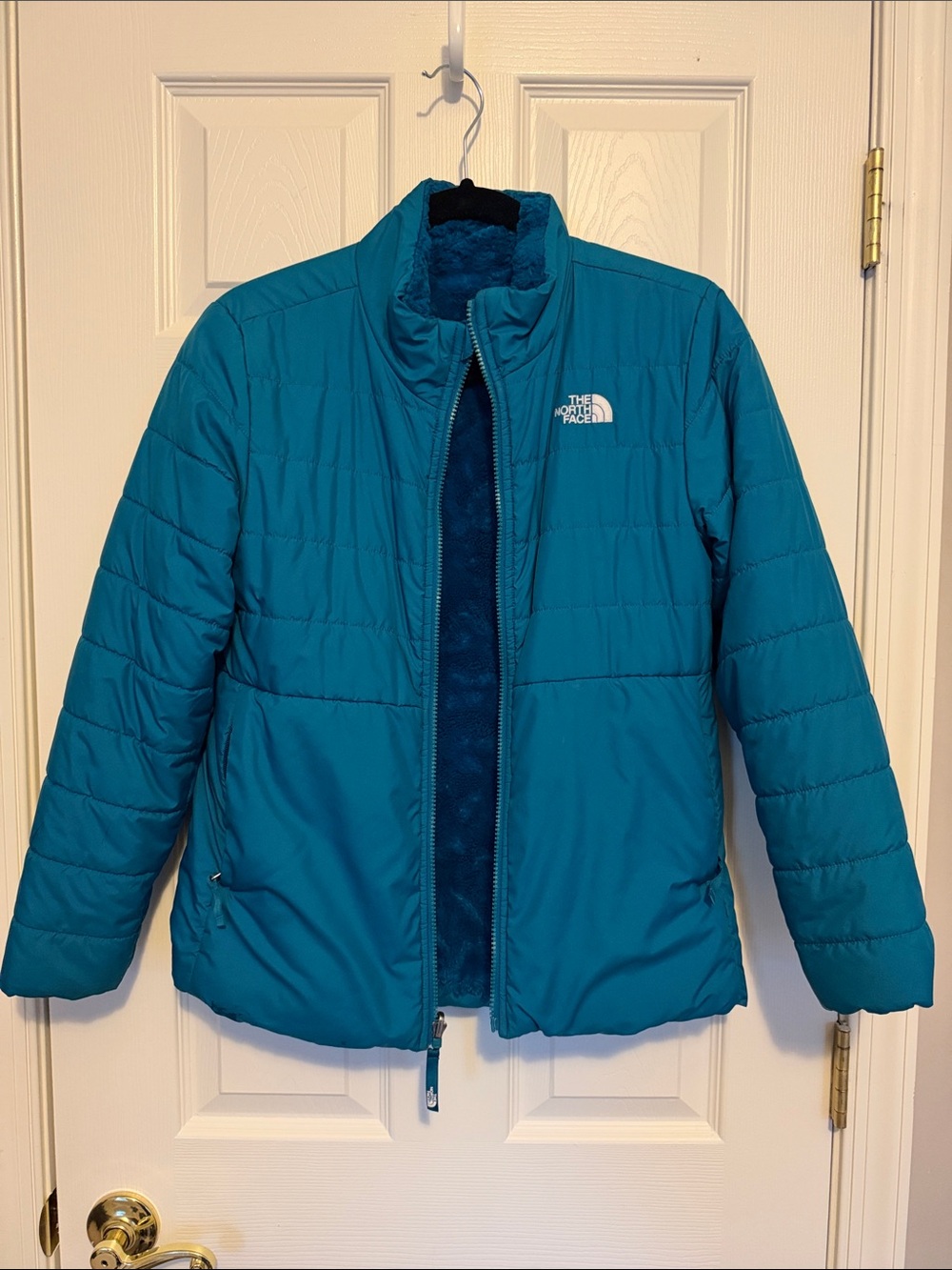 The North Face Women’s Teal Quilted Puffer Jacket